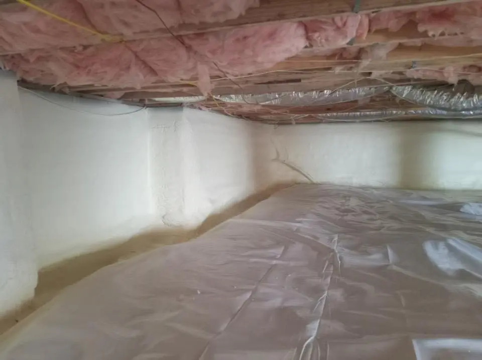 Crawl space encapsulation with closed-cell spray foam for Metal Roof Coating in Easttown