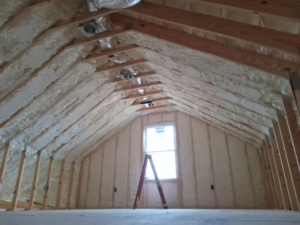 Spray foam roofing application for Crawl Space Insulation project in Easttown